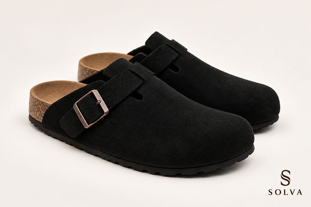 Solva Suede Clogs