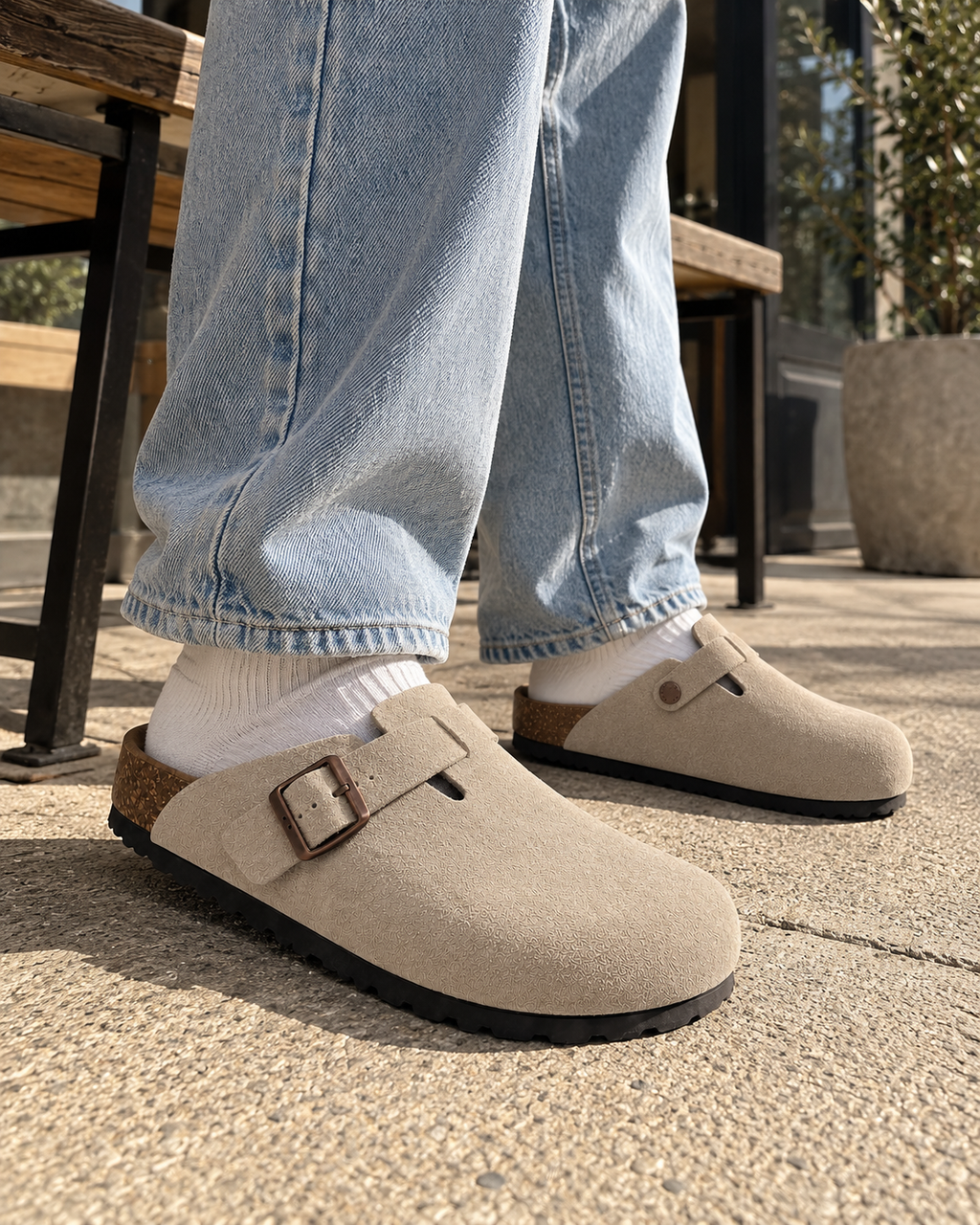 Solva Suede Clogs